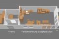3D-Modell Apartment Seepferdchen Appartementvermittlung Süderdün Sankt Peter-Ording